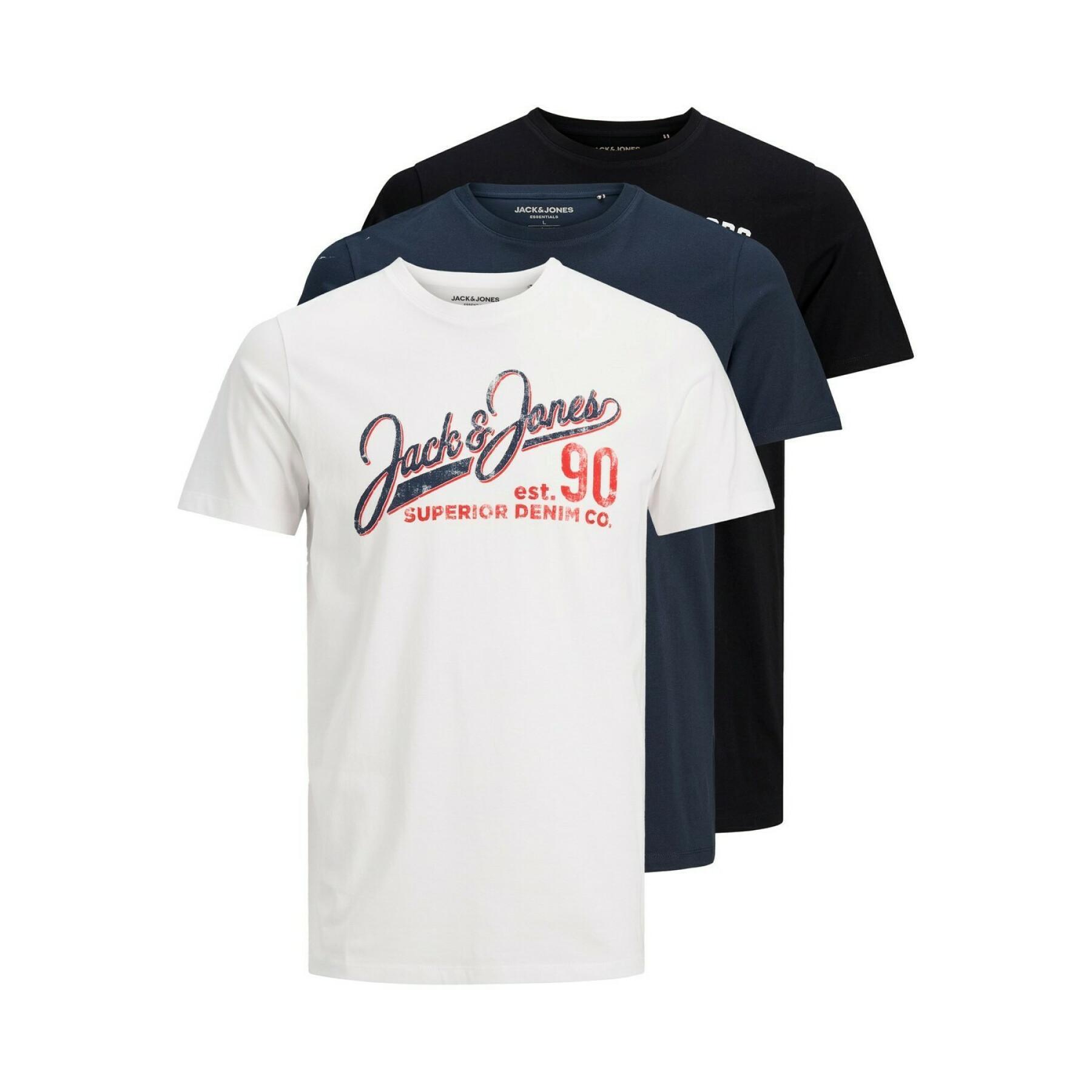 Pakiet 3 t-shirtów Jack & Jones logo