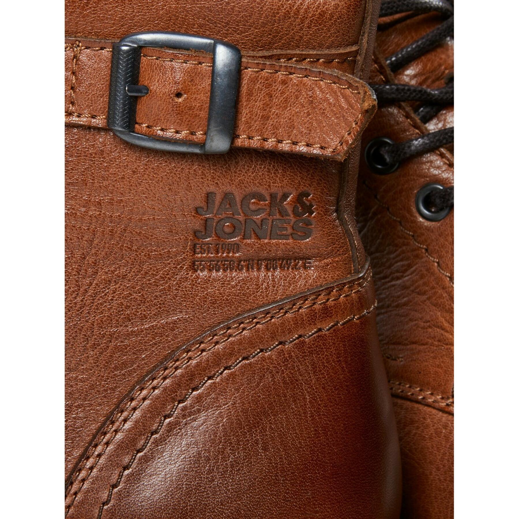 Skórzane buty Jack & Jones shelby