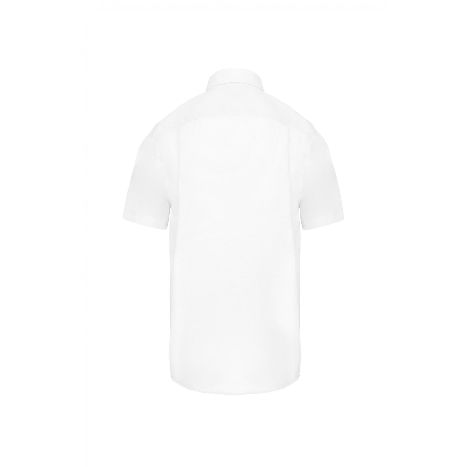 Koszula z krótkim rękawem Kariban blanc