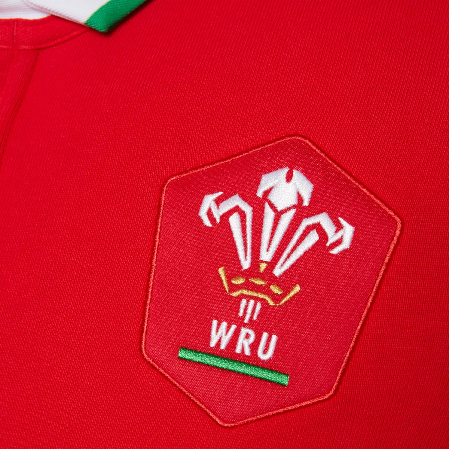Koszulka z długim rękawem Home Pays de Galles rugby 2020/21