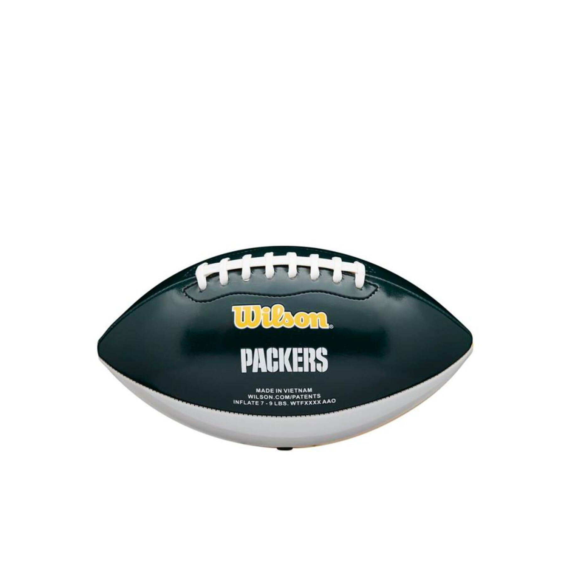 Dziecięca mini piłka do futbolu amerykańskiego nfl Green Bay Packers