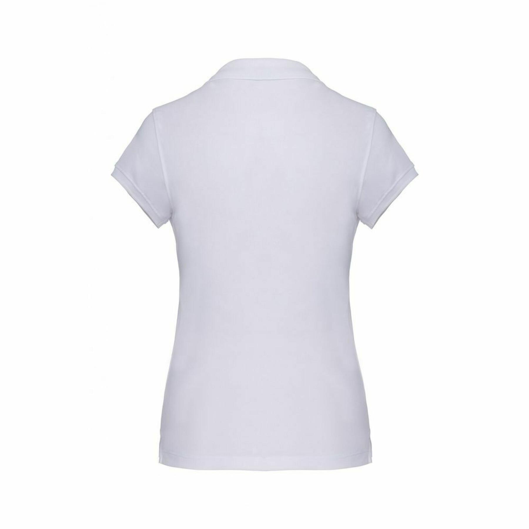 Damska koszulka polo Kariban blanc