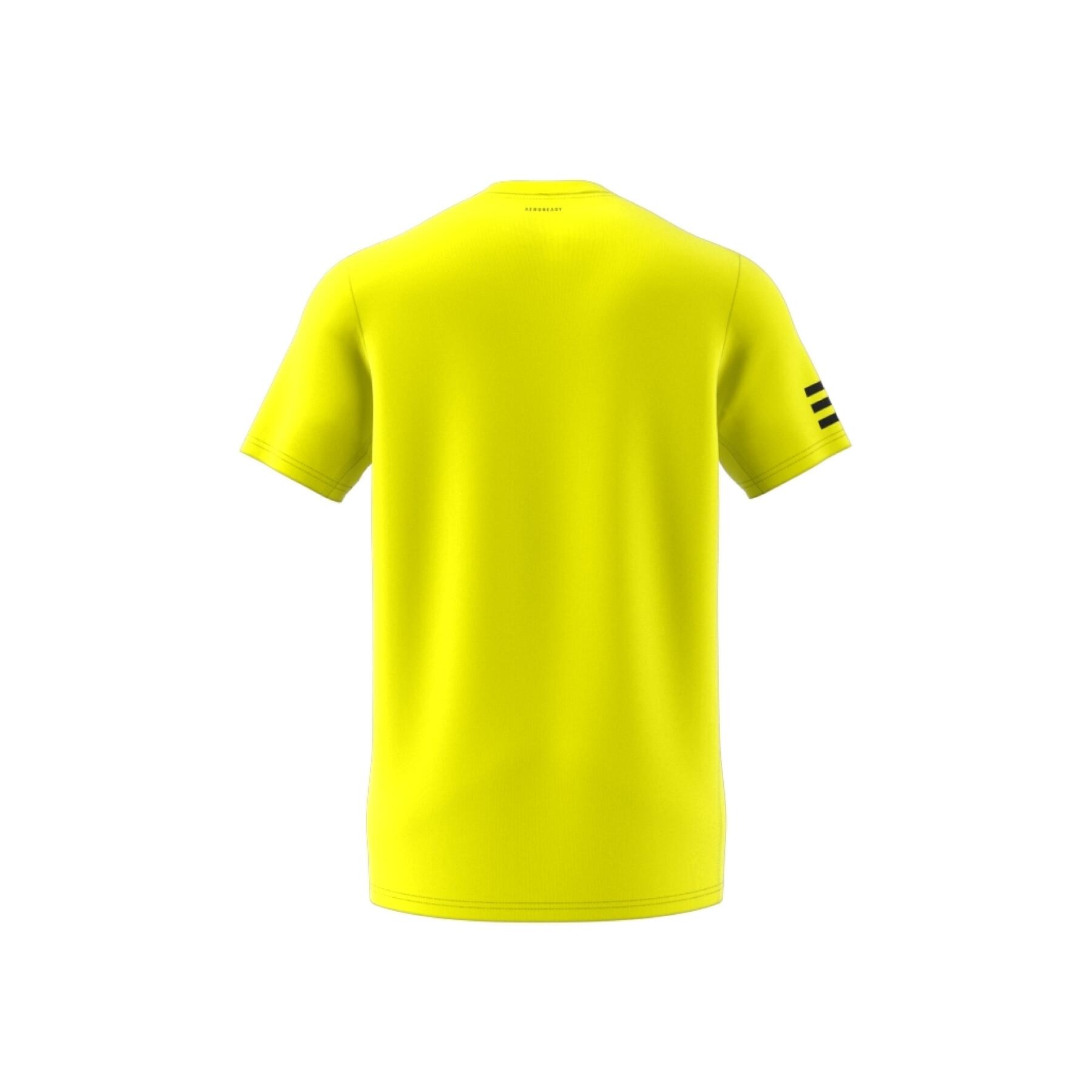 Koszulka klubu tenisowego z 3 paskami adidas