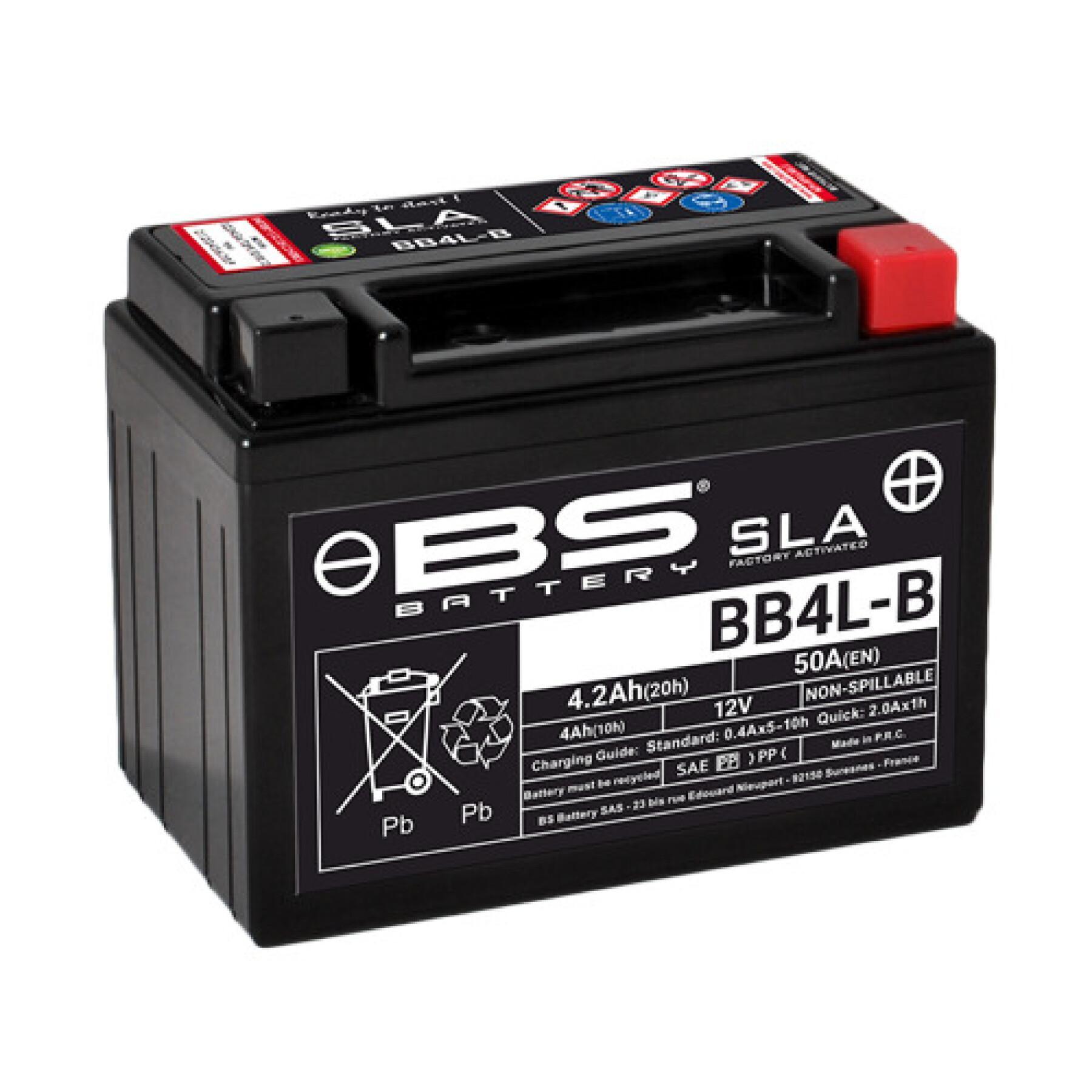 Akumulator motocyklowy BS Battery SLA BB4L-B - C (10Hr) - C (20Hr)
