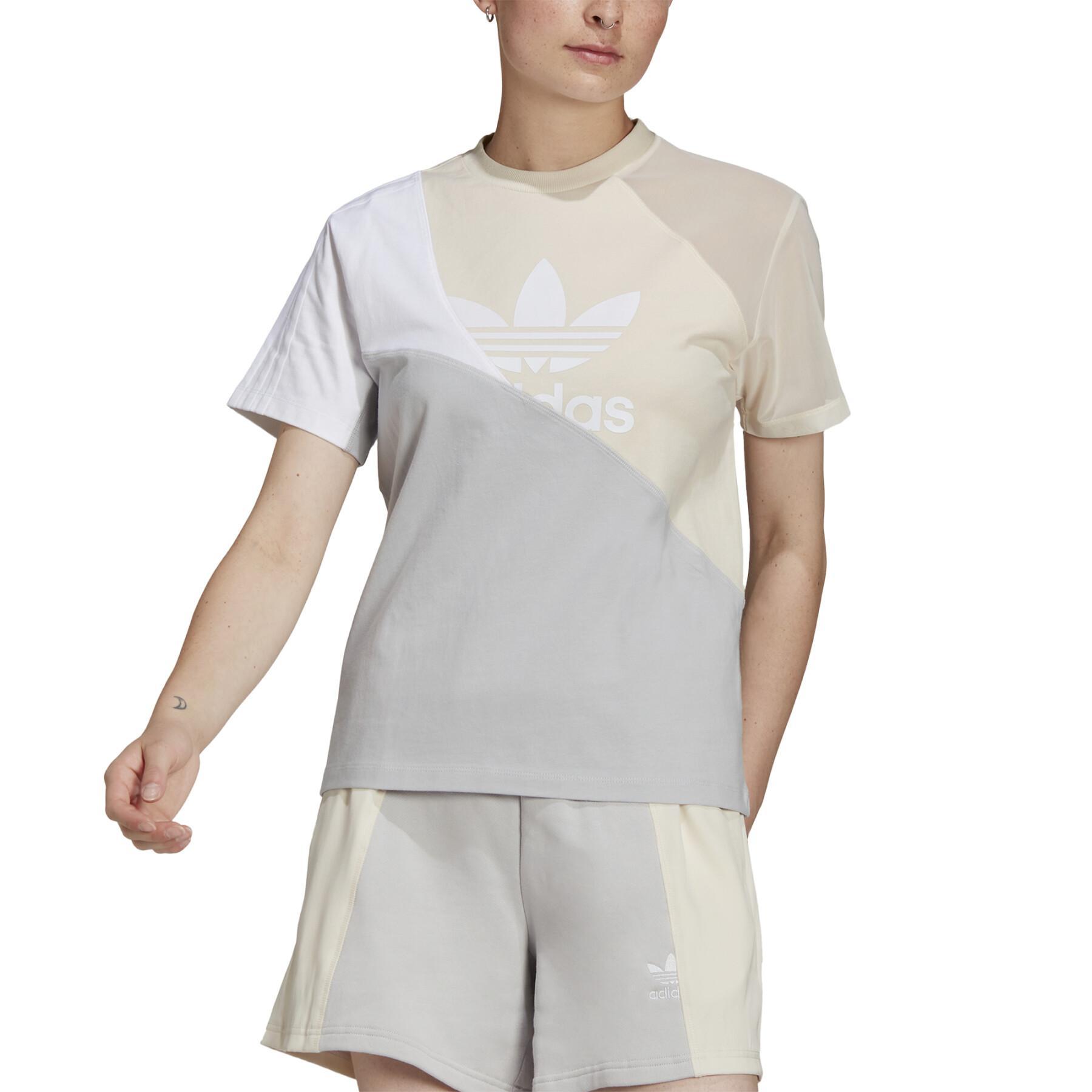 Damska koszulka z krótkim rękawem adidas Originals Adicolor Split Trefoil