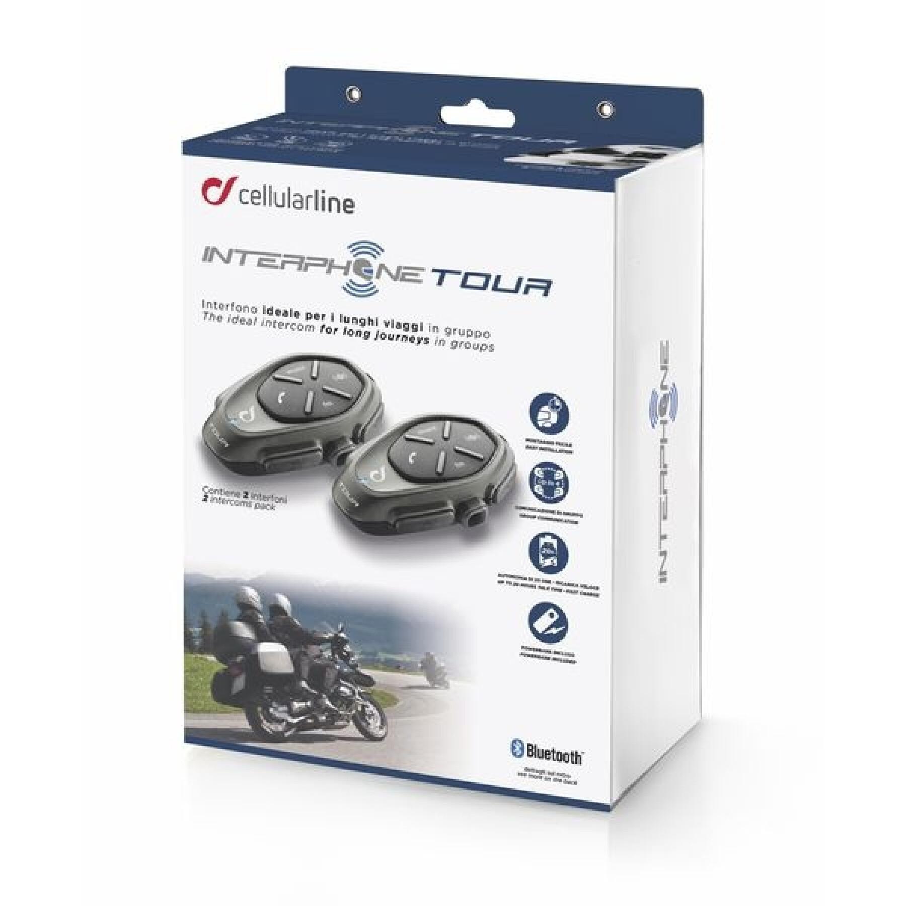 Interkom Cellularline TOUR - Twin Pack
