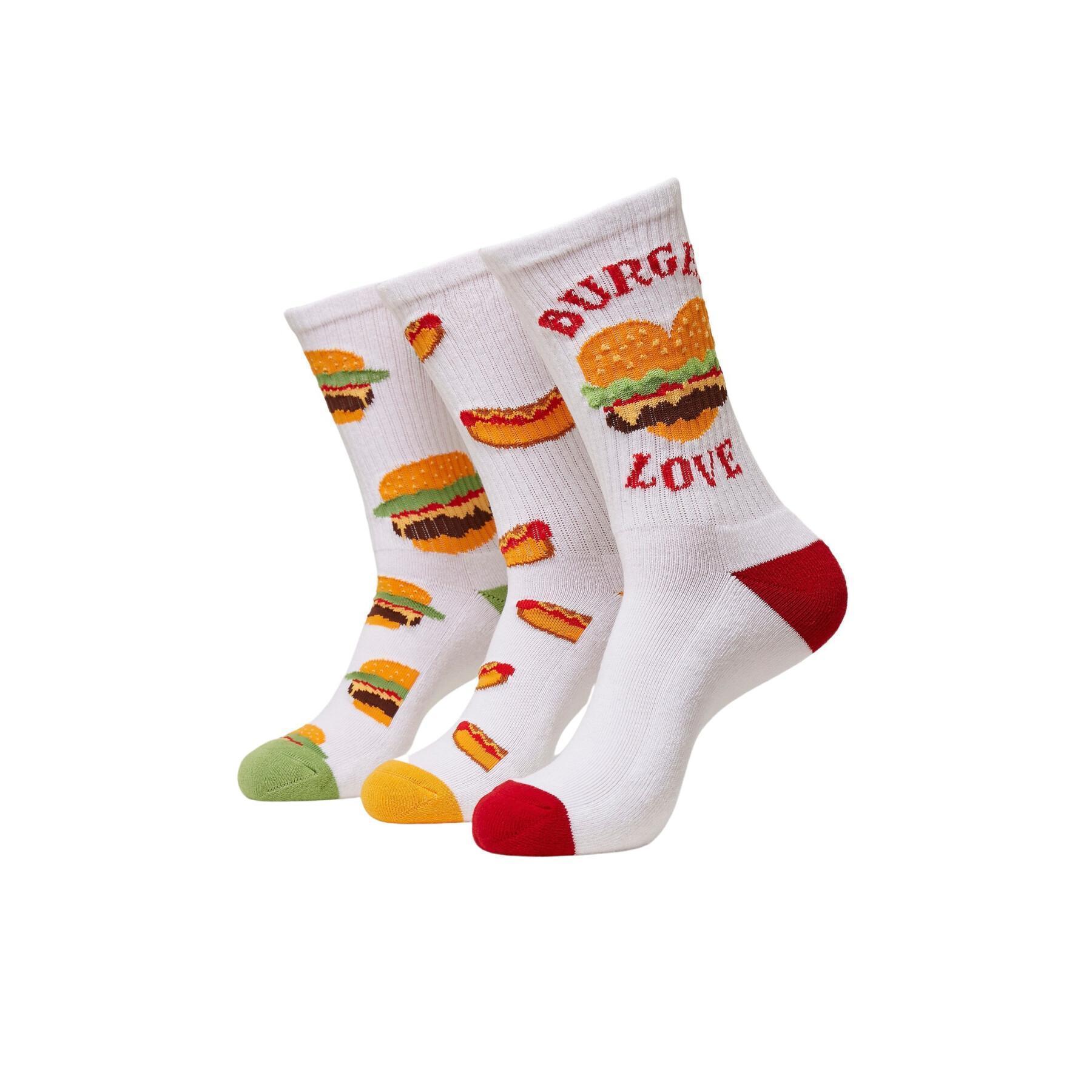 Skarpetki Mister Tee Burger Hot Dog 3-Pack