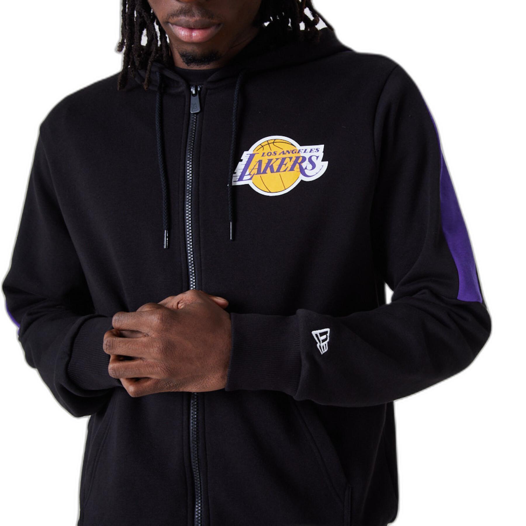 Bluza z kapturem Los Angeles Lakers FZ Panel