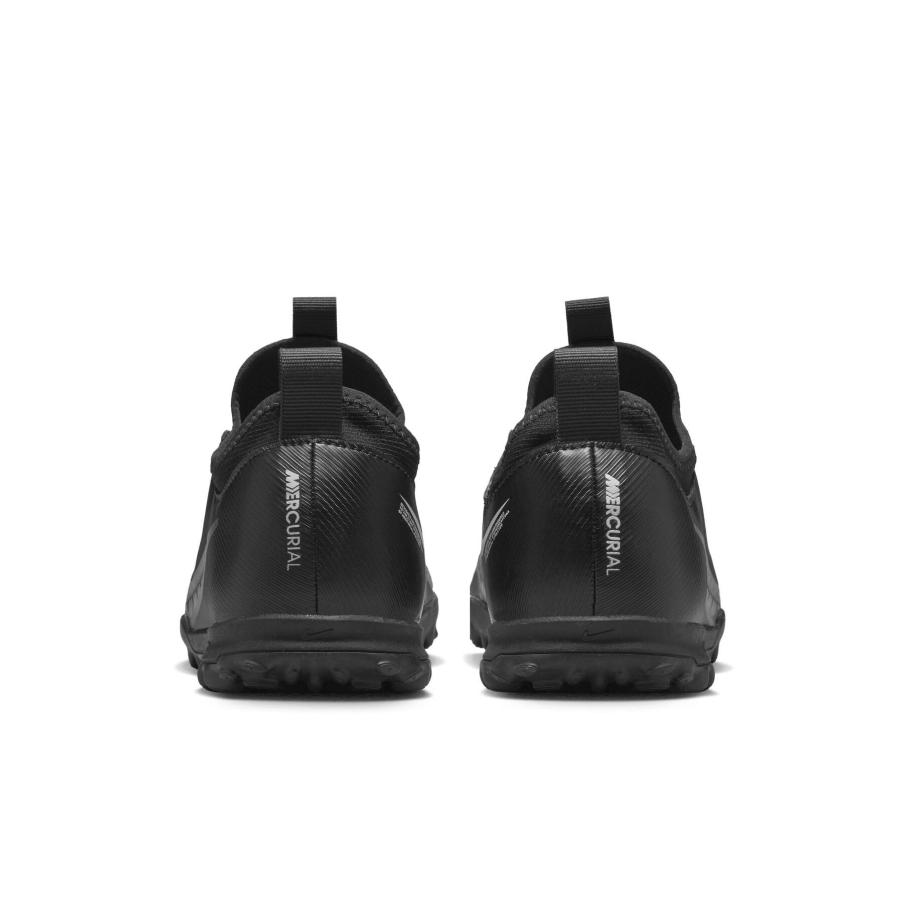 Dziecięce buty piłkarskie Nike Zoom Mercurial Vapor 15 Academy TF - Shadow Black Pack