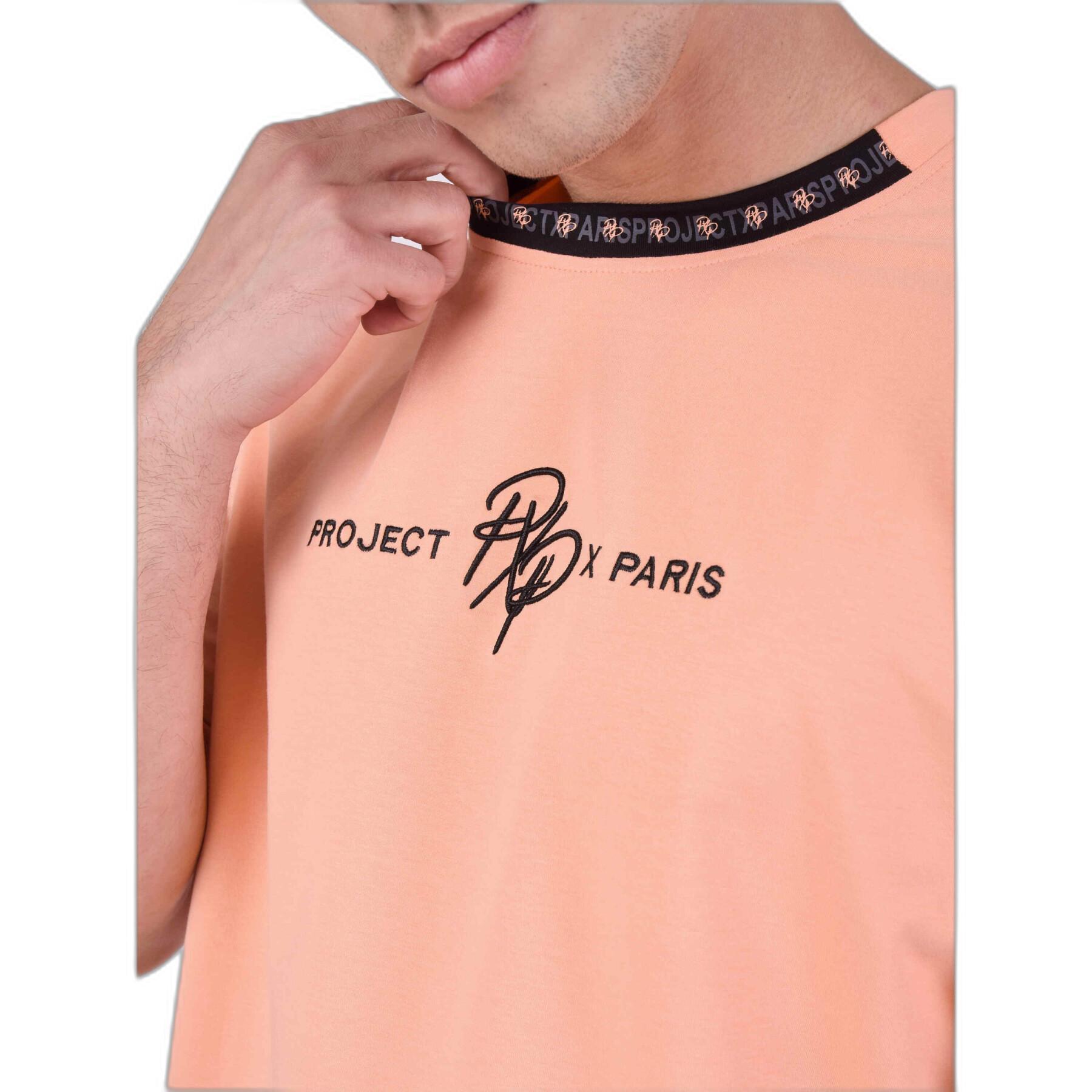 T-shirt z kontrastowymi paskami Project X Paris Logotée