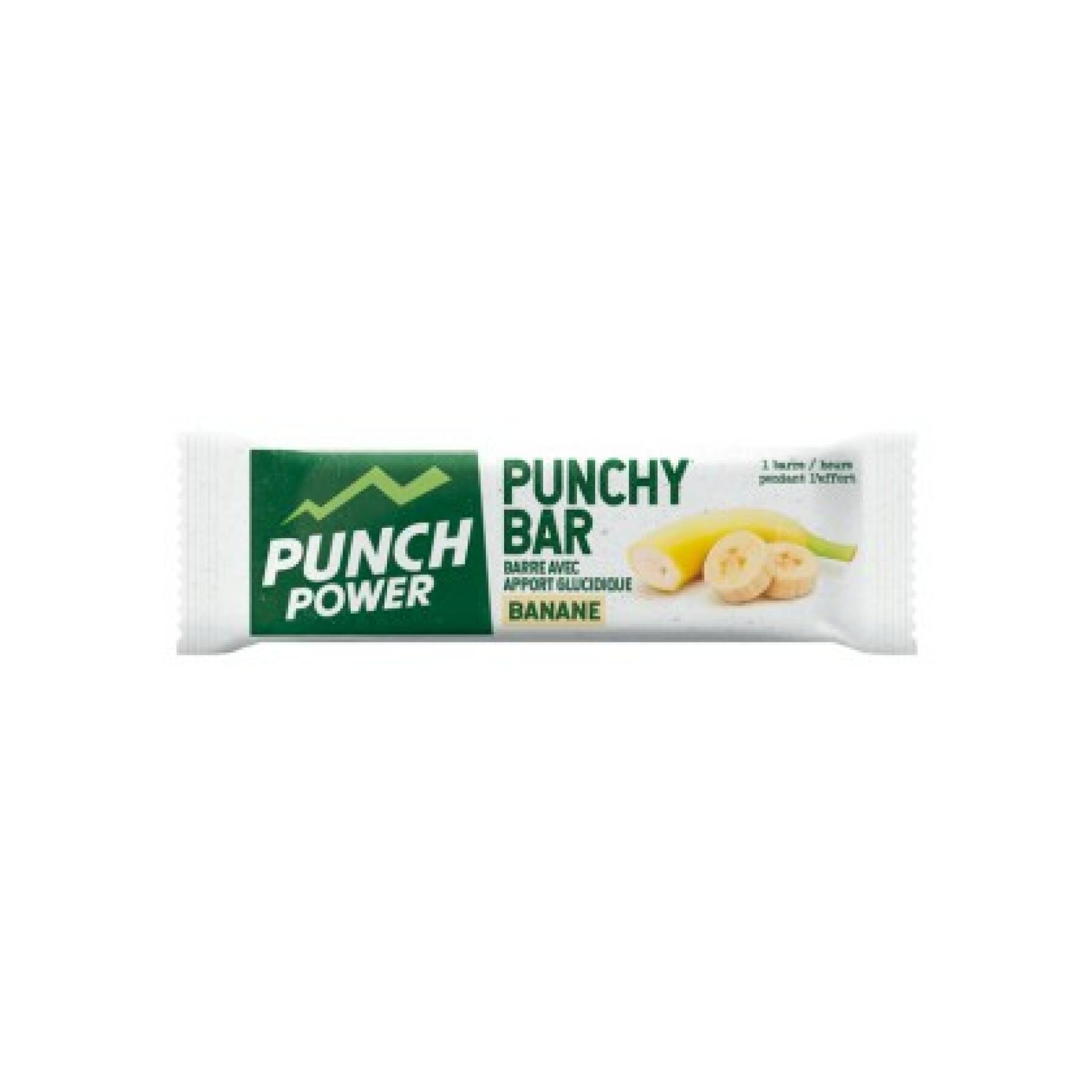 Wyświetlanie 40 pasków energetycznych Punch Power Punchybar Banane