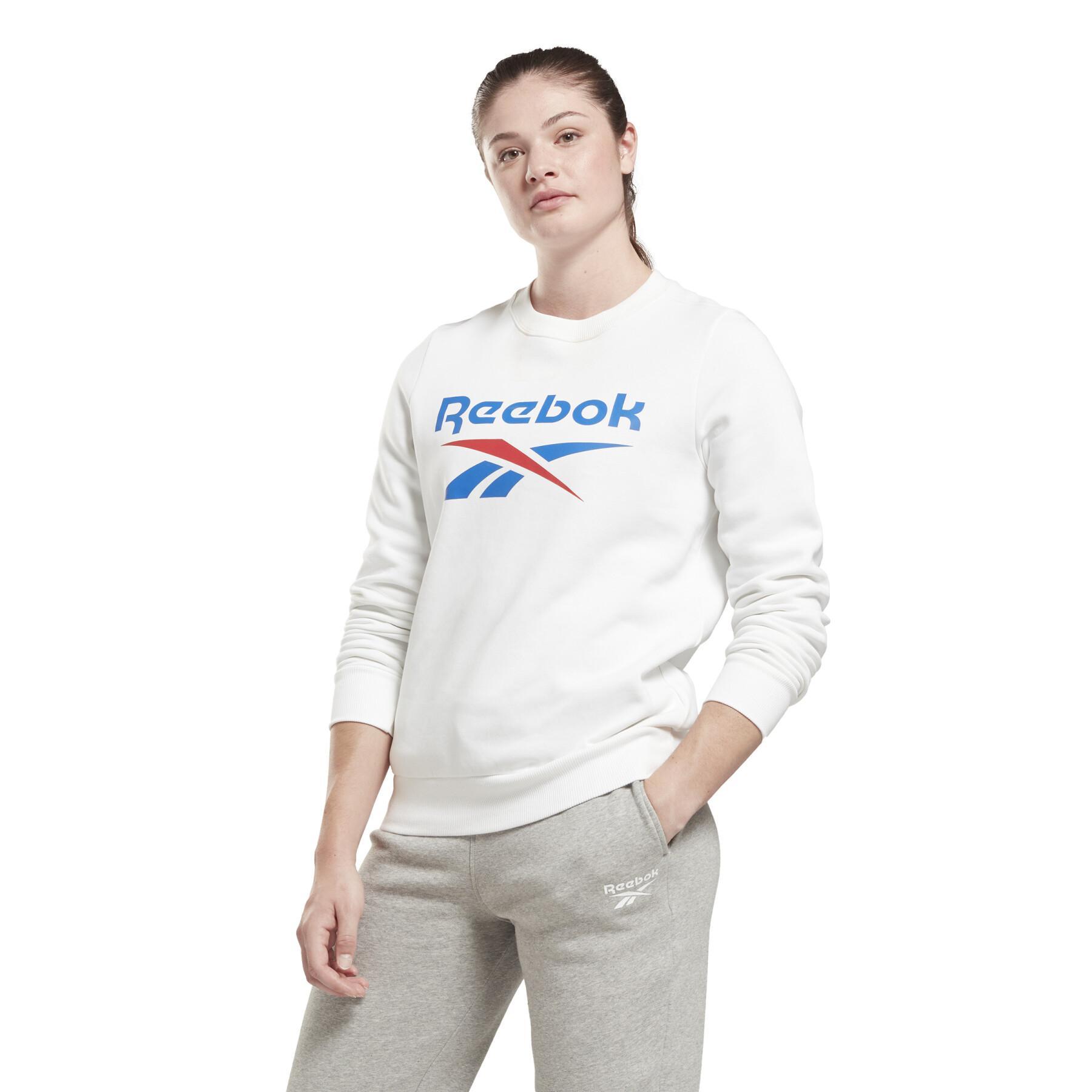 Damska bluza z polaru crew neck Reebok Identity Big Logo