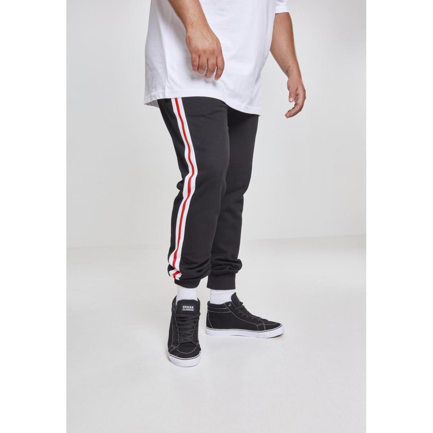 Urban classic 3-tone stripe frotte gt trousers