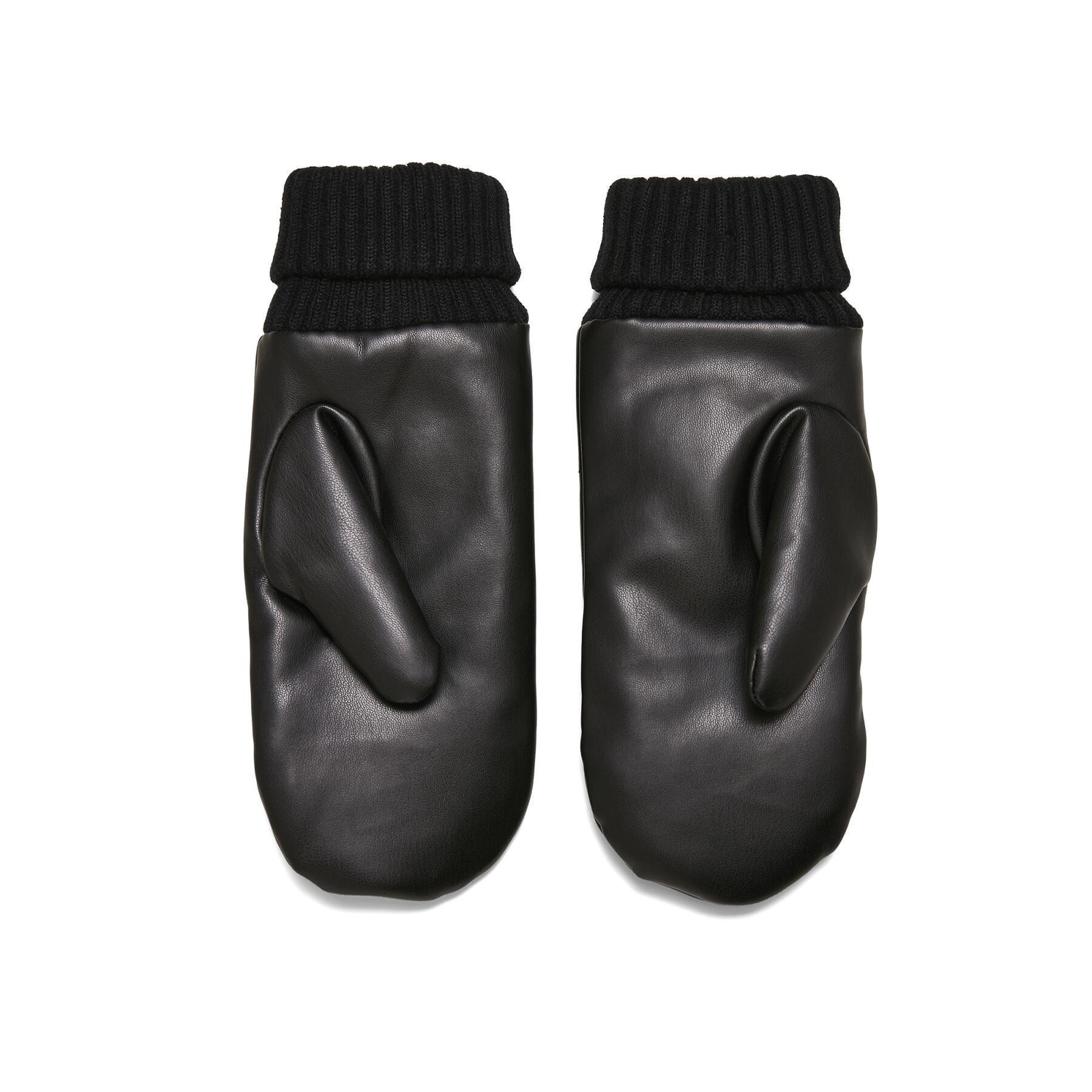 Rękawice Urban Classics Puffer Imitation Leather Gloves