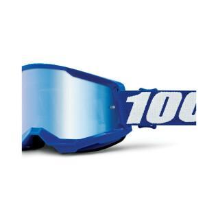 Maska motocyklowa crossowa iridium screen 100% Strata 2