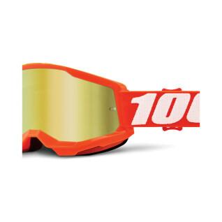 Maska motocyklowa crossowa iridium screen 100% Strata 2
