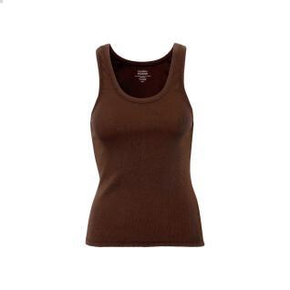 Koszulka damska z prążkowanego materiału Colorful Standard Organic coffee brown
