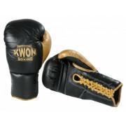 Skórzane rękawice bokserskie ze sznurowadłami Kwon Professional Boxing