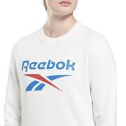 Damska bluza z polaru crew neck Reebok Identity Big Logo