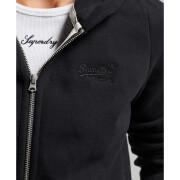 Sweatshirt damska bluza z kapturem zapinana na zamek z haftem Superdry Vintage Logo